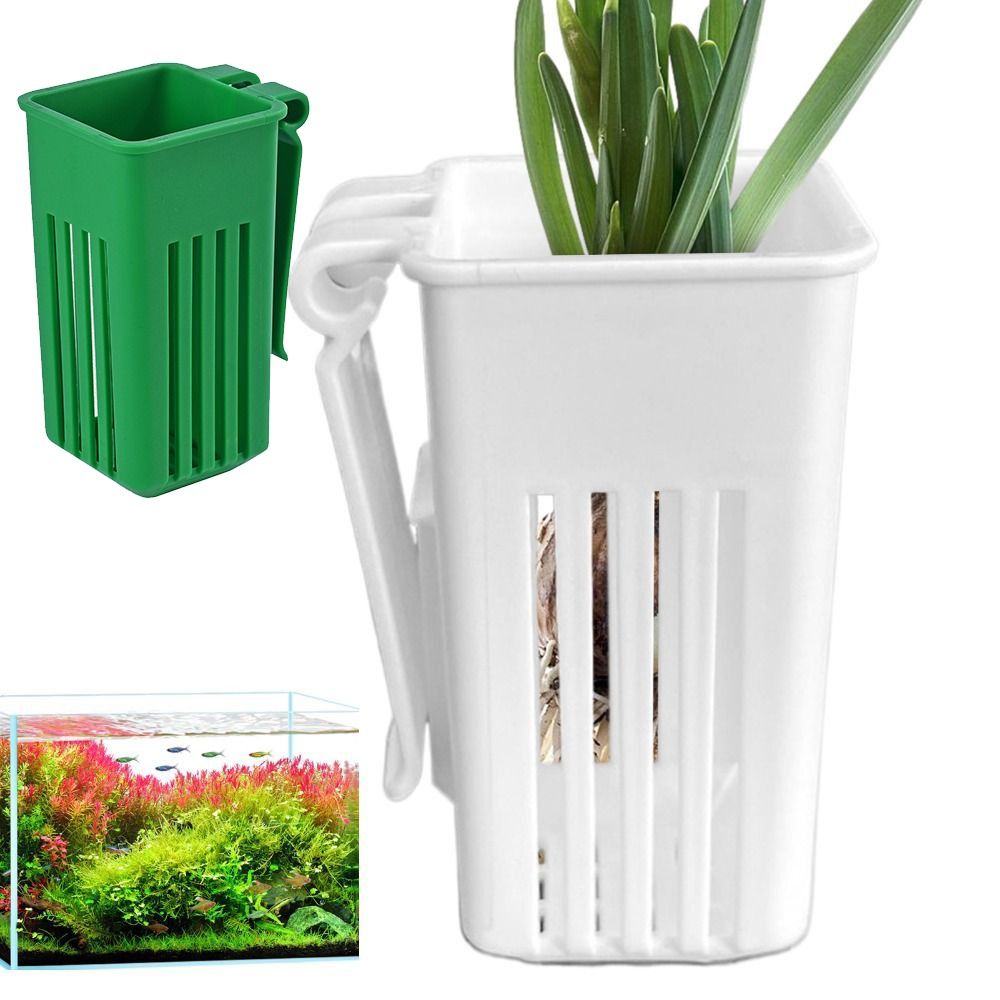 Aquarium Plant Easy To Grow - Plastic Aquarium Plant Basket Slotted Drainage