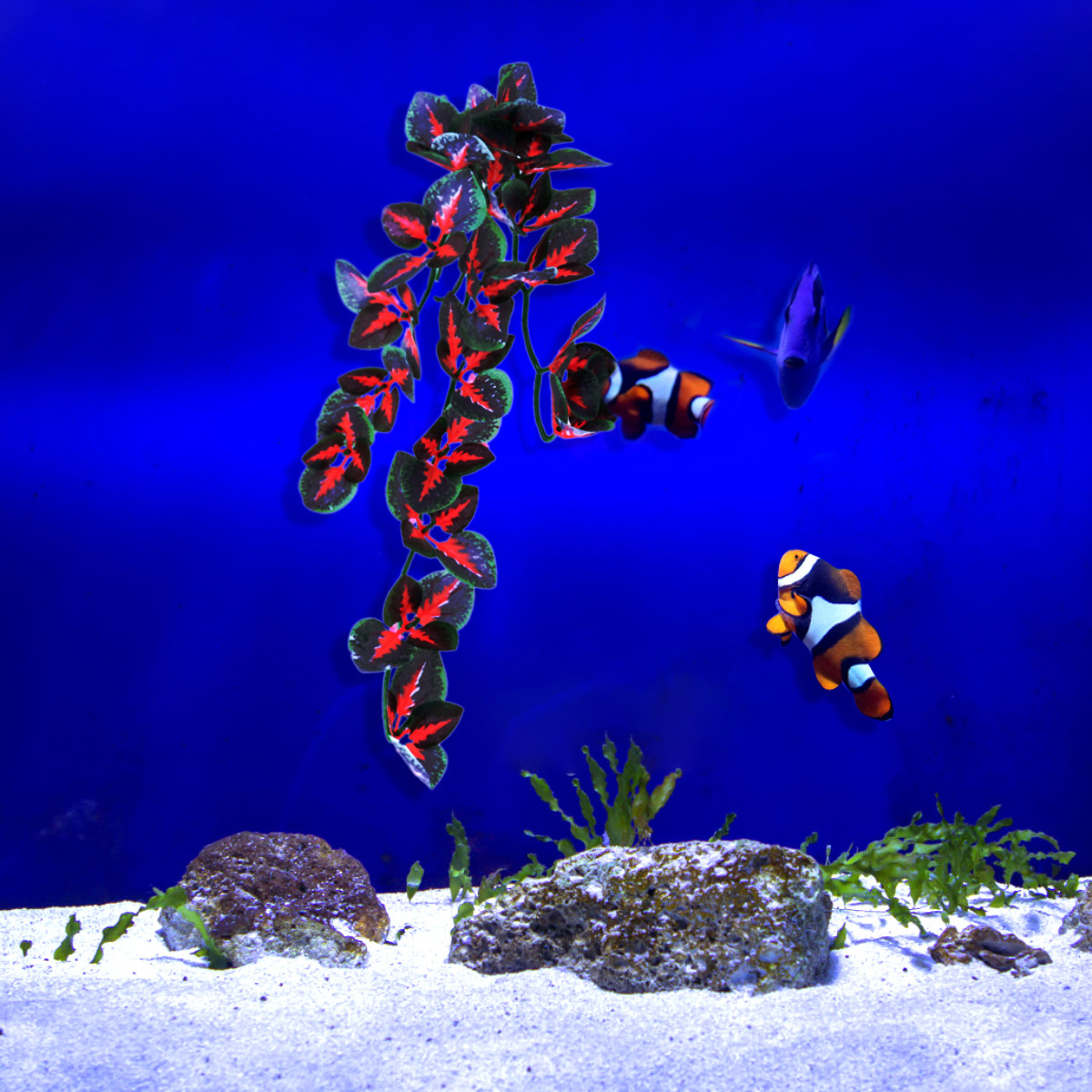 Fish Aquarium Decoration Artif - огляд і ціна Aquarium Plant Red