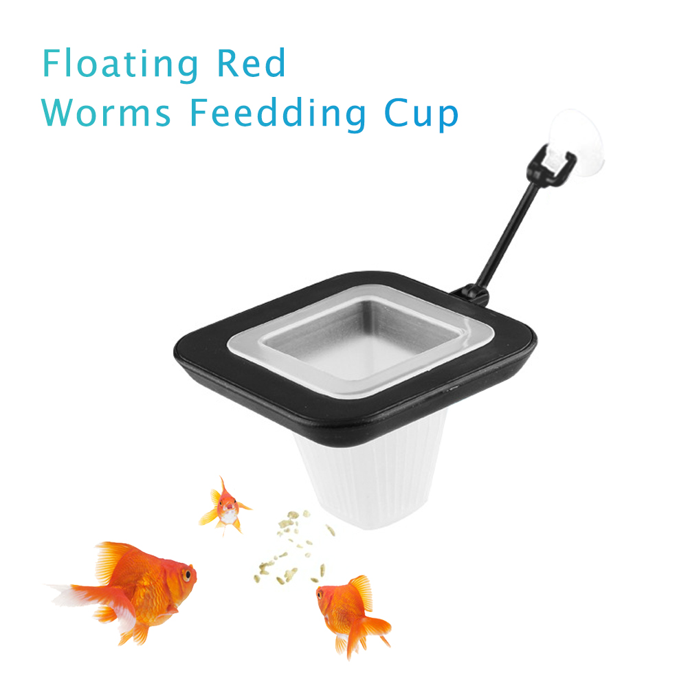 Fish Tank Feeder Red Worm Cup  - огляд і ціна Aquarium Plant Red