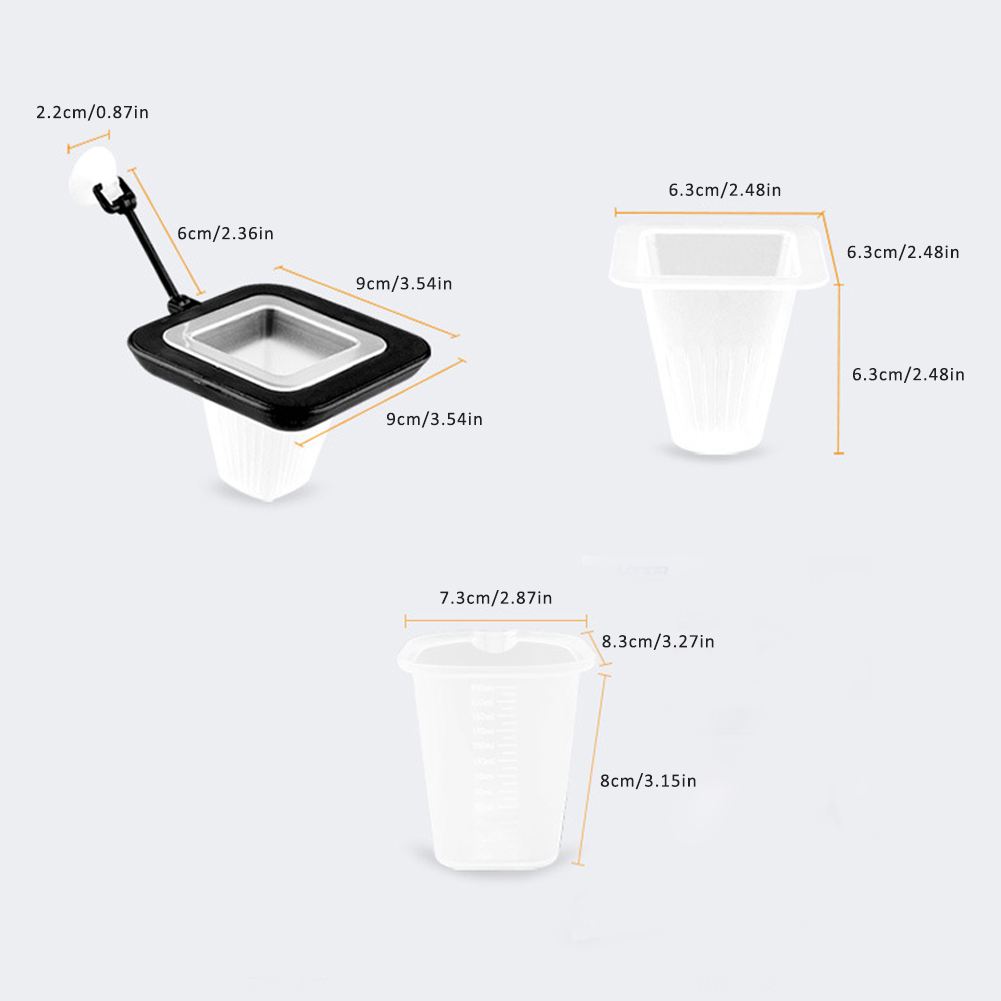 Fish Tank Feeder Red Worm Cup  - огляд і ціна Aquarium Plant Red