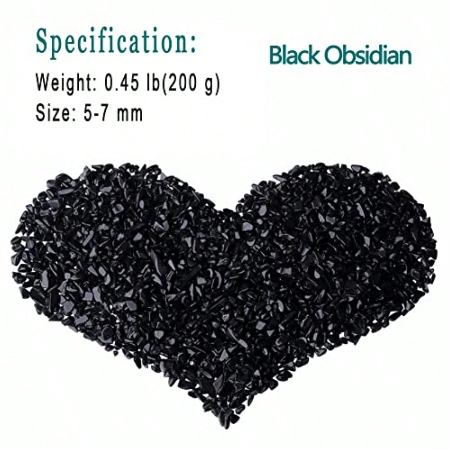 Natural Black Obsidian Crystal - огляд і ціна Aquarium Plant Gravel