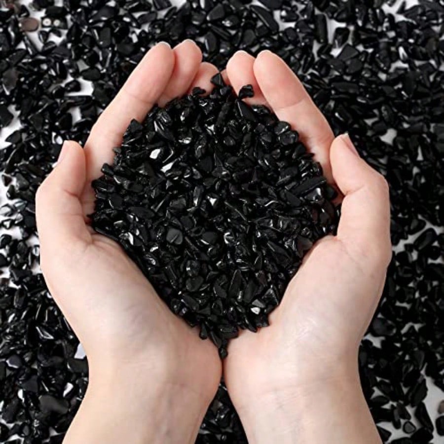 Natural Black Obsidian Crystal - огляд і ціна Aquarium Plant Gravel
