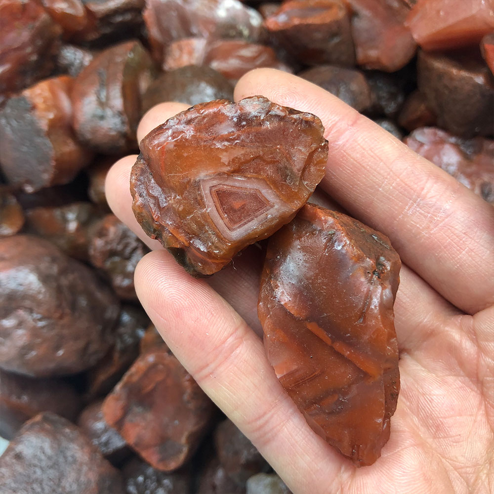 1pc Random Rough Raw Carnelian - огляд і ціна Aquarium Plant Red