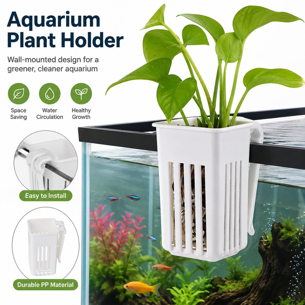 Plastic Aquarium Plant Basket  - огляд і ціна Aquarium Plant Easy To Grow